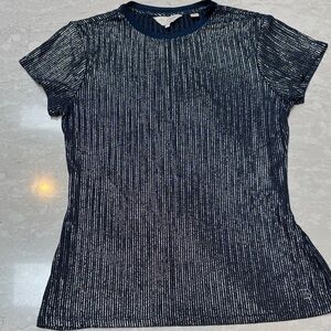 Ted Baker Katrina ribbed metallic tshirt